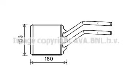 AVA QUALITY COOLING fd6614 -  Теплообменник, отопление салона